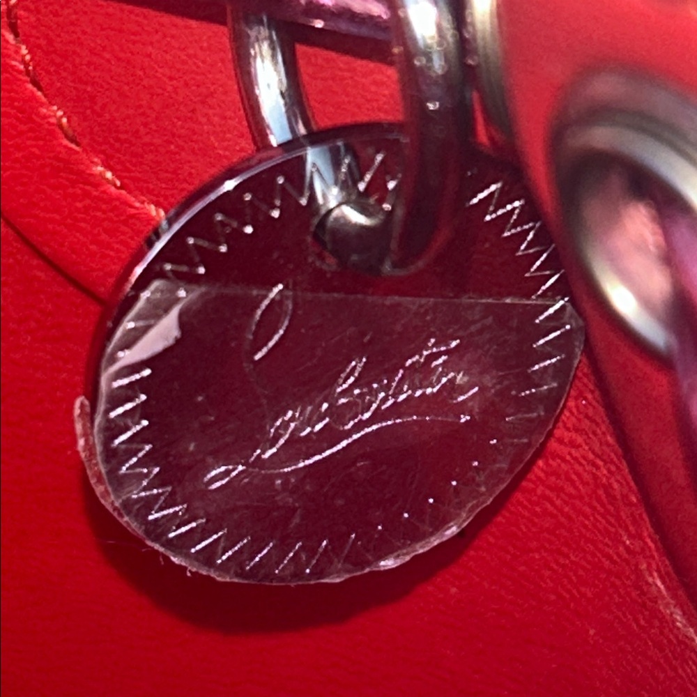 Christian Louboutin MINI Mary Jane Metallic Bucket Bag - Picture 8 of 11